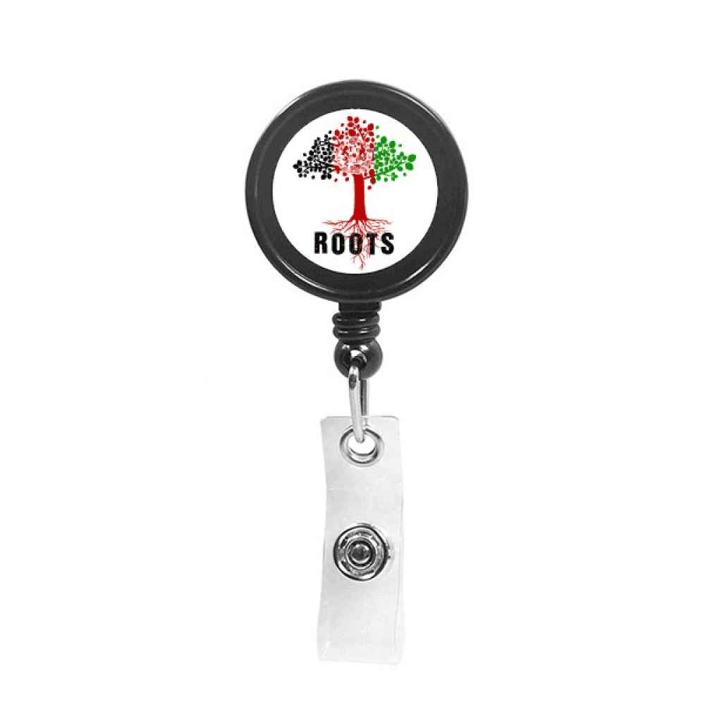 Flag Root Faly Afghanistan Retractable Keychain Badge Holder ID Badge
