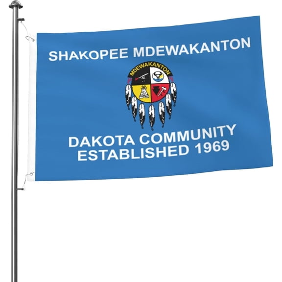 Flag Of The Shakopee Mdewakanton Dakota Community Flag 2x3 Ft Double-Sided Durable Outdoor Decorative Banner Polyester Home Flags Yard Lawn Welcome Flag