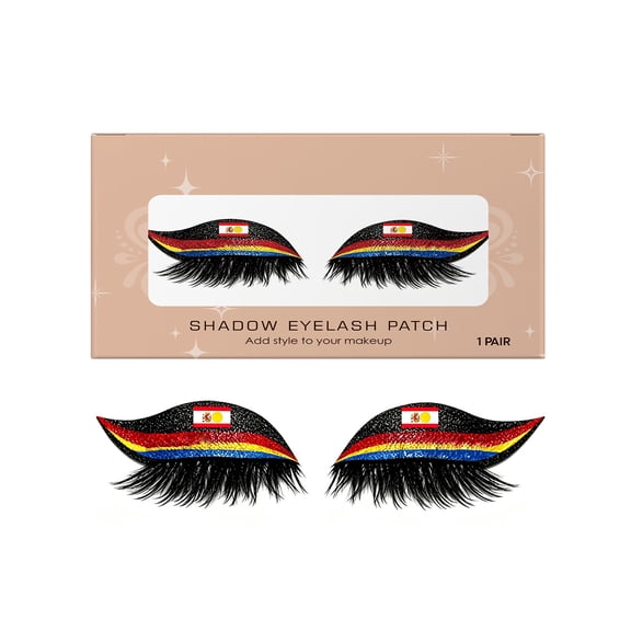 Flag-Shaped Soft False Eyelashes, Lightweight Comfortable Eye Makeup Lashes, Layered Volume Lash For Natural Eye Lift, Reusable Daily Wear Pair