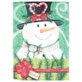 thumbnail image 1 of Flag Snowman Believe Polyester 13x18, 1 of 2