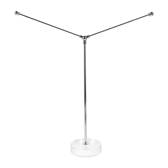 Flag Storage Base Aluminum Pole Banner Decorative Office Transparent