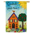 thumbnail image 1 of Evergreen Sub Suede Regular Flag - Grandkids Loved Here, 1 of 2