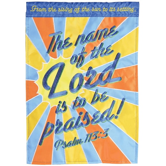 Flag Sun The Name Of The Lord 13x18