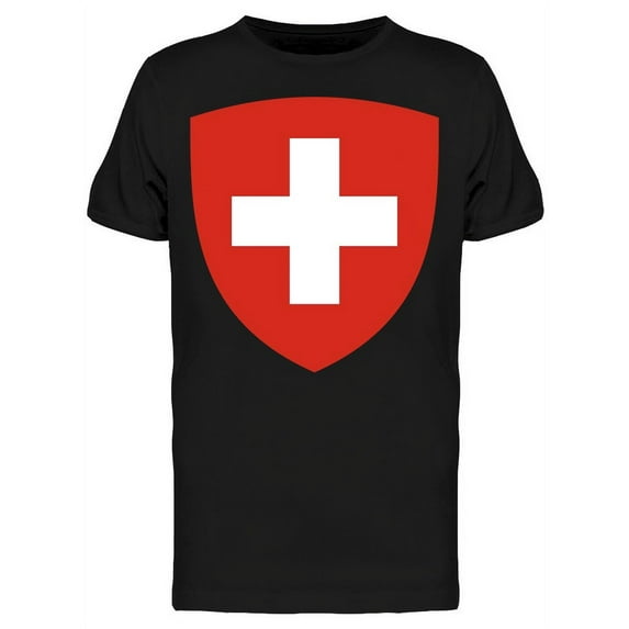 Flag Switzerland Emblem Design T-Shirt Men -Image by Shutterstock, Male 3X-Large