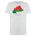 thumbnail image 1 of Flag Texture Burkina Faso Map Tee Men's -Image by Shutterstock, 1 of 2