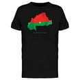 thumbnail image 1 of Flag Texture Burkina Faso Map T-Shirt Men -Image by Shutterstock, Male x-Large, 1 of 2