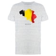 thumbnail image 1 of Flag Texture Map Of Belgium Tee Men's -Image by Shutterstock, 1 of 2