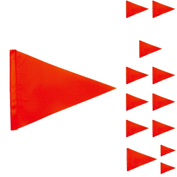 Flag Triangle Flag Reflective Flags Flag Pole Small Flag Red