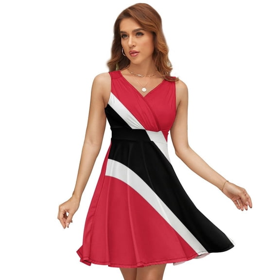 Flag Trinidad Tobago Dress Summer Street Style Dresses Female Sleeveless Printed Sundress