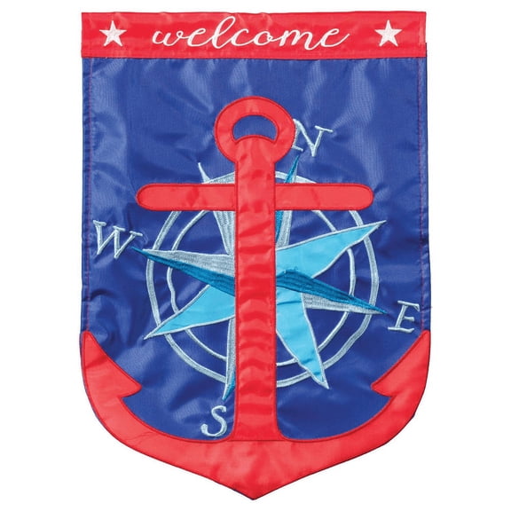 Flag Welcome Anchor Shaped