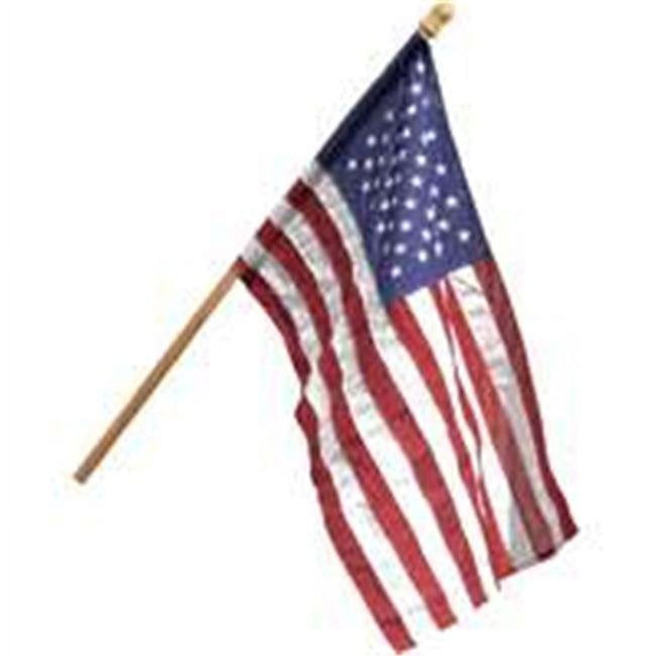Flag Wood Pole Kit With Poly Flag