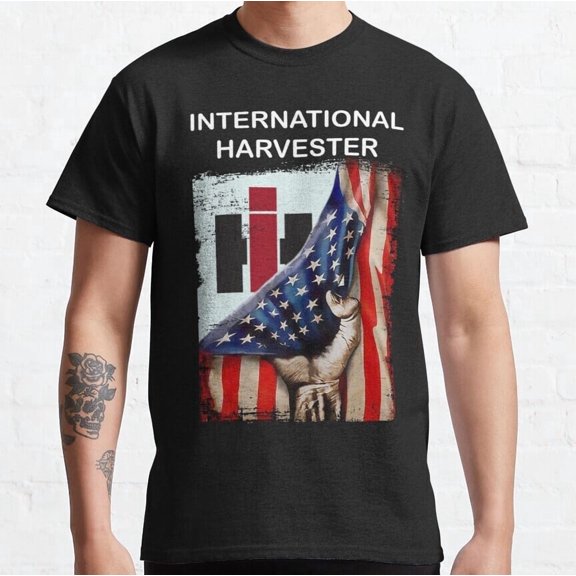 Flag american International harvester Essential T-Shirt M-3XL Fast Shipping
