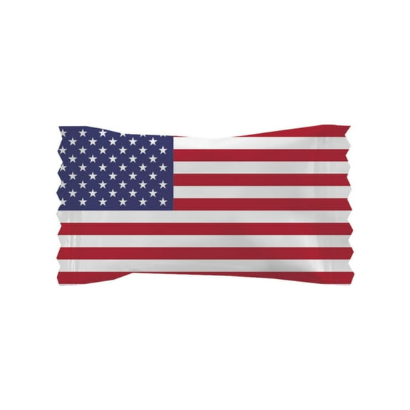 "Flag and USA" Wrapped Buttermints - Bag of 110