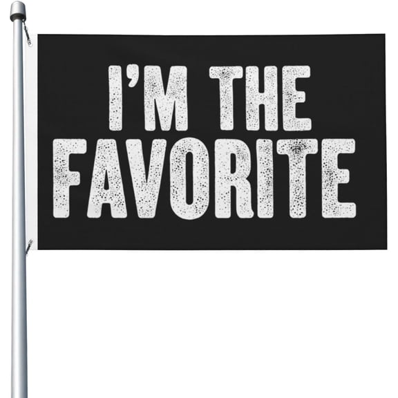Flag for Room Guys Double Sided Novelty Flags for Girls Room 3x5 Ft, I'M THE FAVORITE Tapestry for Office