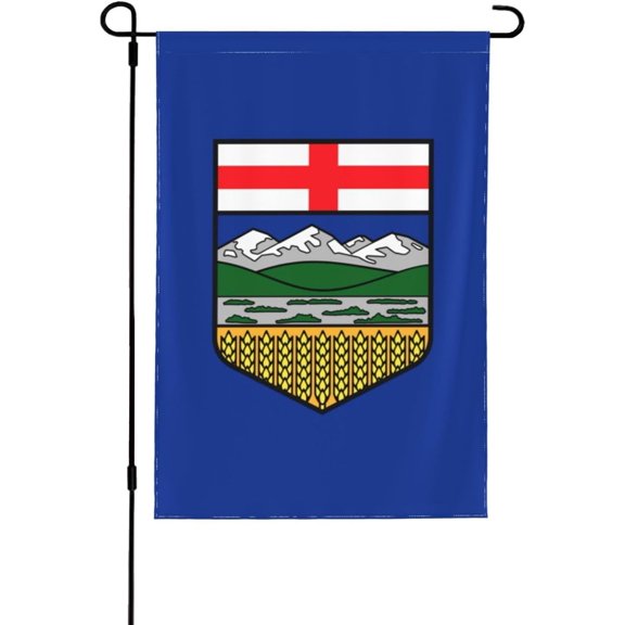 Flag of Alberta Garden Flags for Outside 12.5"x18" Inch Double Sided Durable Patio Lawn Garden Flag Seasonal Decor Yard Flags
