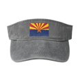 thumbnail image 1 of Flag of Arizona Sun Visor Hats Empty Top Baseball Cap Sports Visor Hat Running Tennis Visors for Men Women Adults, 1 of 5
