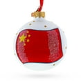 thumbnail image 1 of Flag of China Glass Ball Christmas Ornament 3.25 Inches, 1 of 5