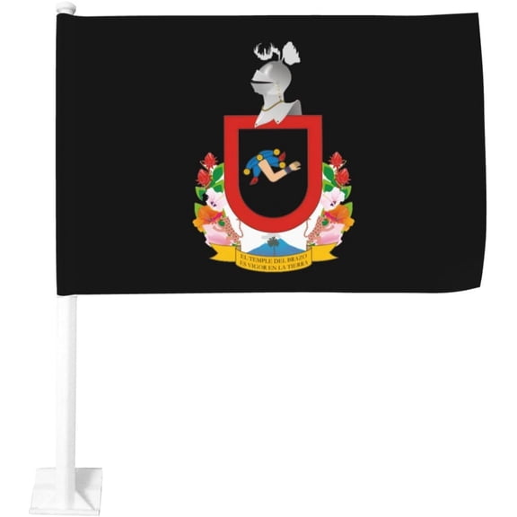Flag of Colima Elastic Car Flag 12x18 Inch Window Clip Flag - Double Sided Fade Resistant Outdoor Decoration Let Your Cars Stand Out