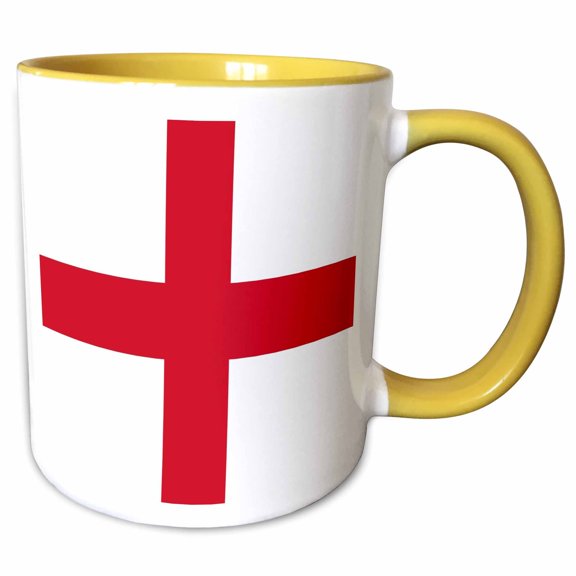 Flag of England - English Red St Georges Cross on white - United Kingdom British UK Great Britain 11oz Two-Tone Mug