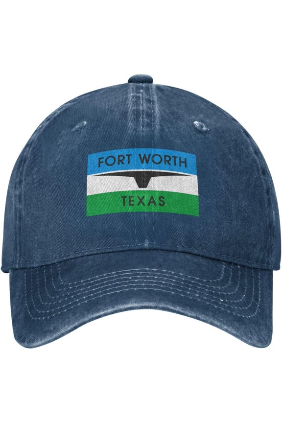 Flag of Fort Worth, Texas (1968-2004) Baseball Cap for Men Women Hat Adjustable Vintage Cotton Dad Caps