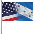 Flag of Honduras and USA American Flag 3x5 Feet Vivid Color and UV Fade