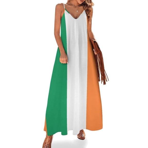Flag of Ireland Sleeveless Dress Women's Evening Dress Womans Clothing