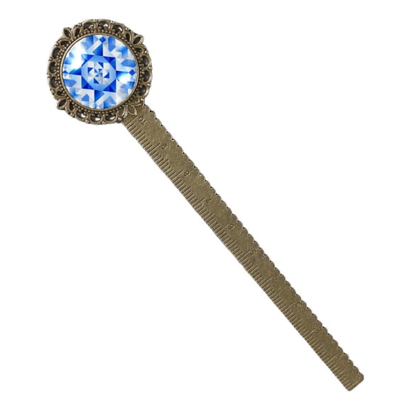 Flag of Israel Book Lovers' Antique Bronze Lace Bookmark - Ideal Gift for Bookmarks and Book Marks