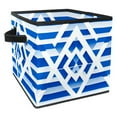 thumbnail image 1 of Flag of Israel Foldable Storage Box Organizer with Handle, 10.8"x10.5"x10.6", Large Capacity Storage Basket - Storage Cubes for Home and Office, 1 of 6
