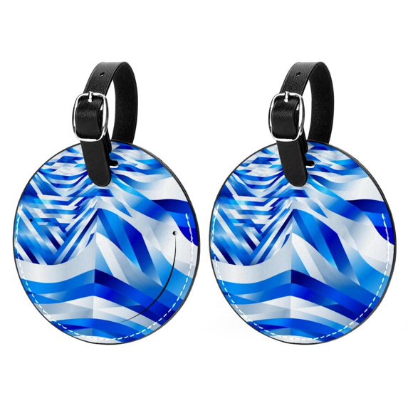Flag of Israel Stylish Luggage Tags 2 Pack | Travel Bag Tag Set with Personalized DIY Printing Customization