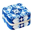 thumbnail image 1 of Flag of Israel Travel Portable Square Organizer Box: Earring Organizer & Jewelry Display for Girls and Women, 1 of 6