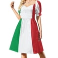 thumbnail image 1 of Flag of Italy Italian Flag Dress birthday dress for women luxury 2023 elegant and pretty women's dresses, 1 of 5