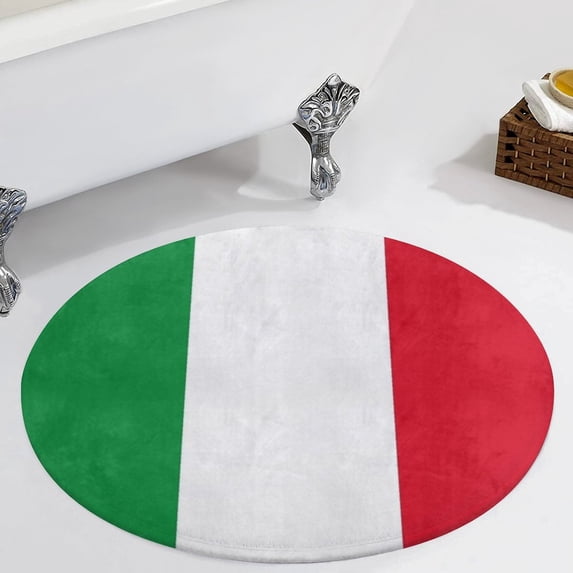 Flag of Italy Round Carpet Circle Rug Outdoor Patio Area Rug Washable Large Area Rugs Hallway Room Decor Fitness Mats