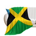 Flag of Jamaica Jamaican flag Throw Blanket heavy to sleep Luxury