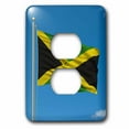 thumbnail image 1 of 3dRose, Flag of Jamaica on a flag pole with blue sky Jamaican, 2 plug outlet cover, 1 of 1
