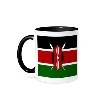 3x5 Kenya African Shield Spears Maasai Swahili Flag – 100% Polyester, Brass Grommets, Trade Winds