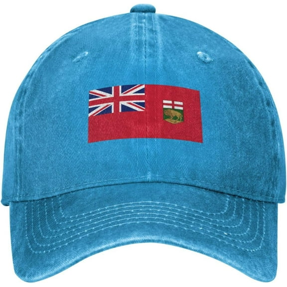 Flag of Manitoba Baseball Cap for Men Women Hat Adjustable Vintage Cotton Dad Caps