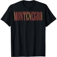 thumbnail image 1 of Flag of Montenegro T-shirt Tee Tees T Shirt Tshirt, 1 of 4