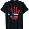 thumbnail image 1 of Flag of Norway Country National Pride Vintage Style T-Shirt, 1 of 4