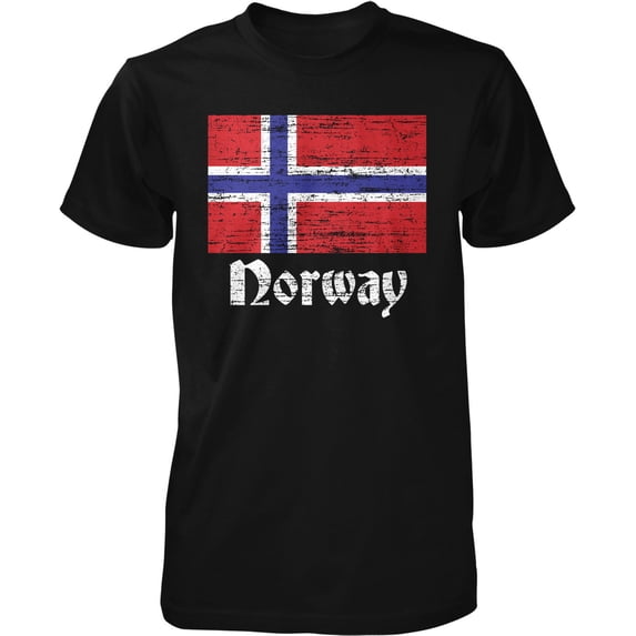 Flag of Norway, Norwegian Flag, Norge Pride, Mens T-shirt - Walmart.com