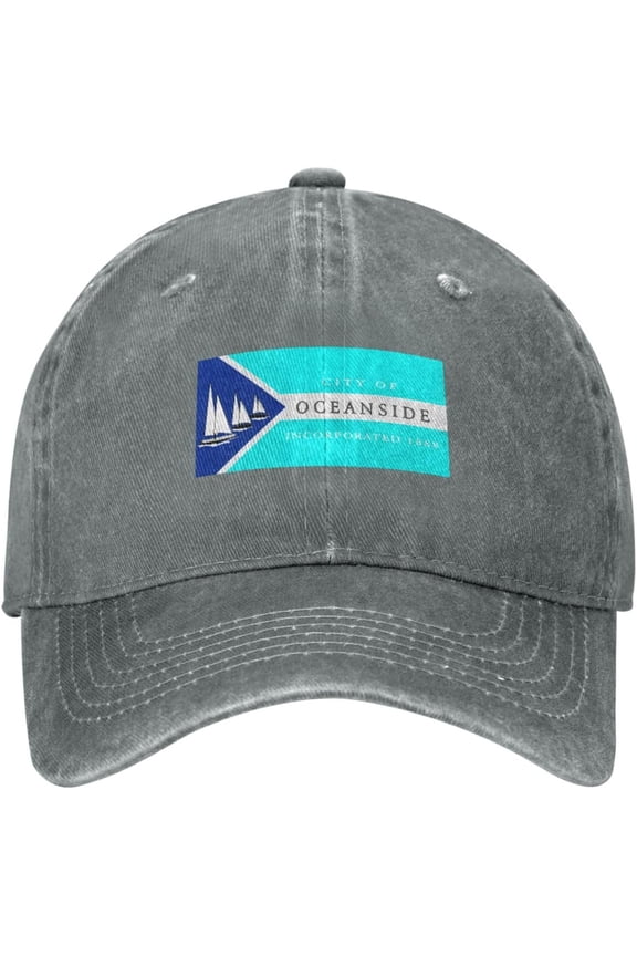 Flag of Oceanside, California Baseball Cap for Men Women Hat Adjustable Vintage Cotton Dad Caps