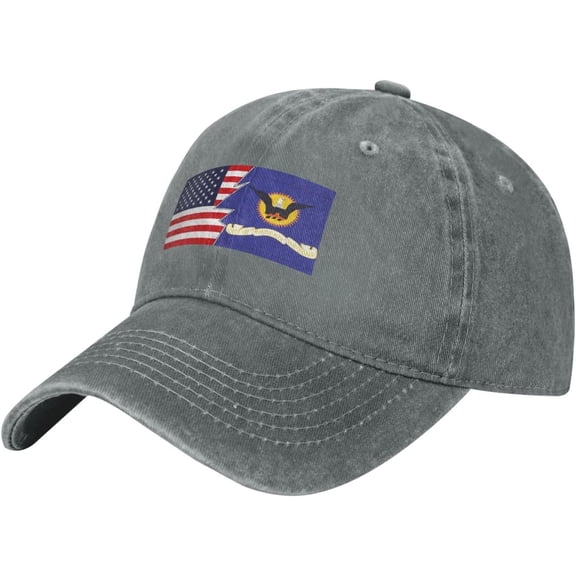 Flag of Phoenix, Arizona (1921-1990) and America Baseball Cap for Men Women Adjustable Vintage 100% Washed Cotton Dad Hat