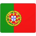 Flag of Portugal Mouse Pad with Rubber NonSlip Base 10x12 in