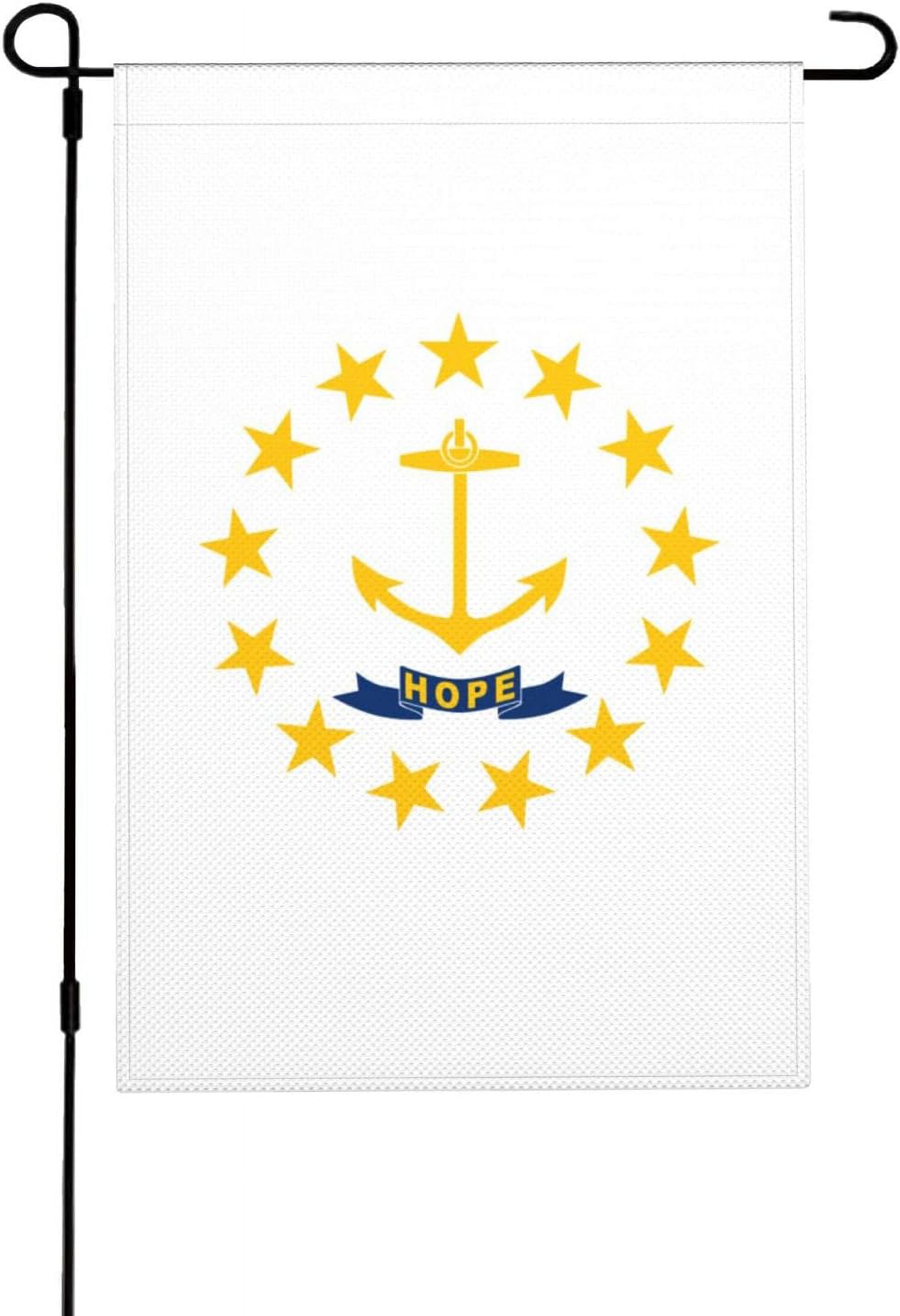 Flag of Rhode Island Garden Flags 12x18 Inch Double Sided Garden Flag Home Lawn Patio Decorative