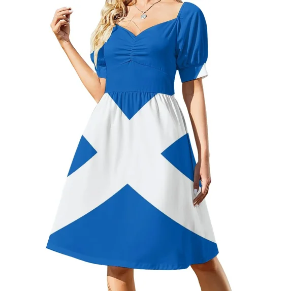 Flag of Scotland - Scottish Flag Sleeveless Dress summer clothes ladies dresses for women 2024 wedding guest dress 2024