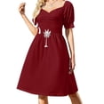 thumbnail image 1 of Flag of South Carolina - Garnet Sleeveless Dress Dress for girls Women dresses summer prom clothes, 1 of 6