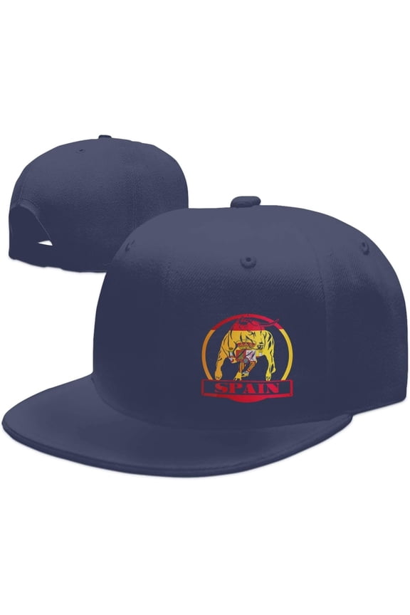 Flag of Spain Bullfighting Hat Fashion Trucker Hat Flat Brim Baseball Caps