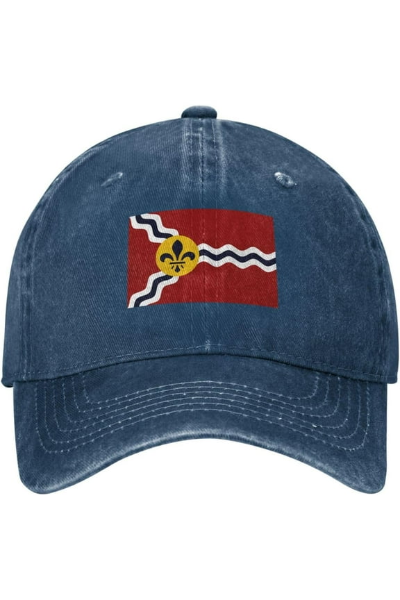 Flag of St. Louis Missouri Baseball Cap for Men Women Hat Adjustable Vintage Cotton Dad Caps