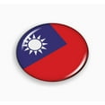 thumbnail image 1 of Flag of Taiwan | 3D Domed CAR Emblem Badge Sticker Flexible Round, 1 of 3