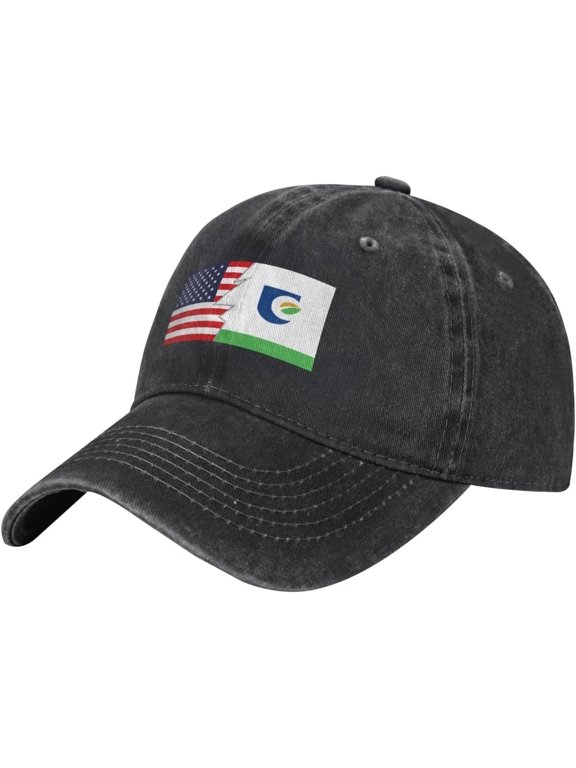 Flag of Union County, North Carolina and America Baseball Cap for Men Women Adjustable Vintage 100% Washed Cotton Dad Hat