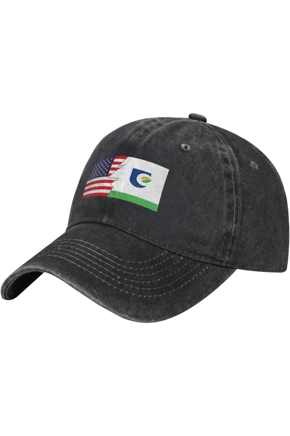 Flag of Union County, North Carolina and America Baseball Cap for Men Women Adjustable Vintage 100% Washed Cotton Dad Hat